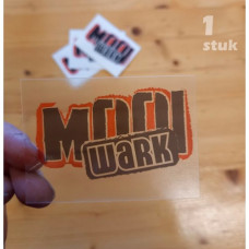 Sticker - Mooi Wark Logo - 1 Stuk (TRANSPARANT)